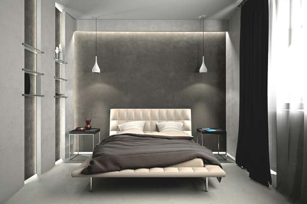 grey bedroom