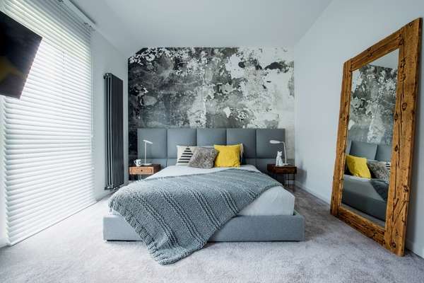 grey bedroom